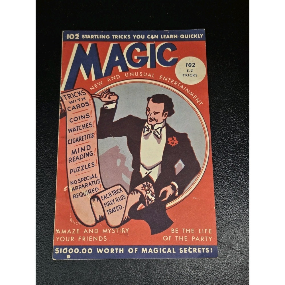 Magic New‎ And Unusual Entertainment Book 1944 New York USA Reprint 1972